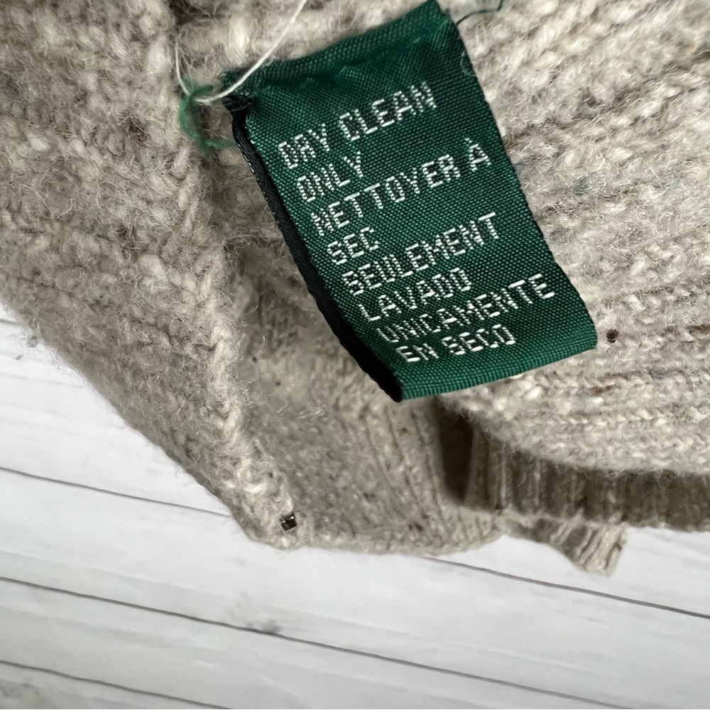 Lauren Ralph Lauren Hand Knit Wool Cardigan - Picture 5 of 5